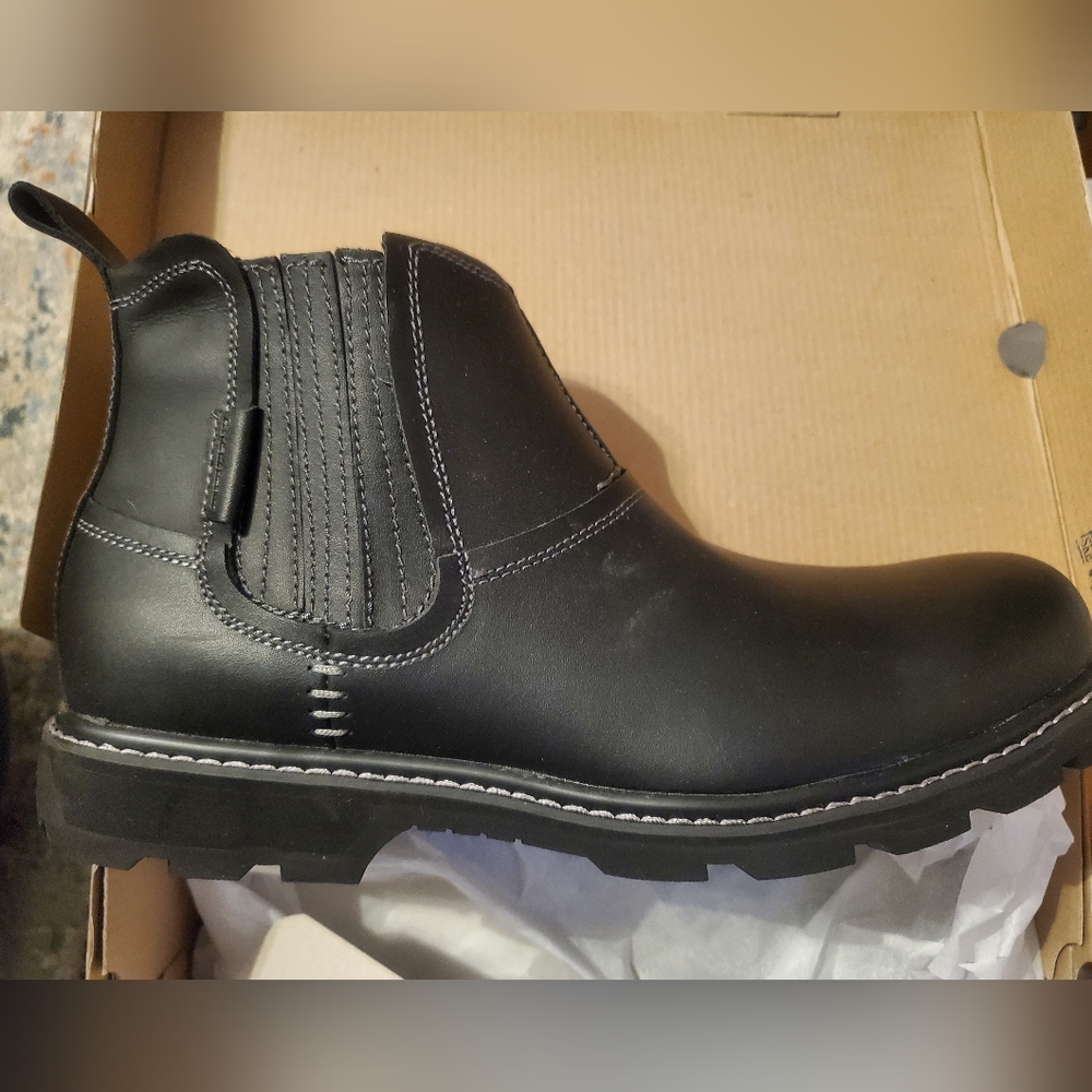 Men's Sketchers Blaine Orsen Ankle Boots, Black, Size 11.5